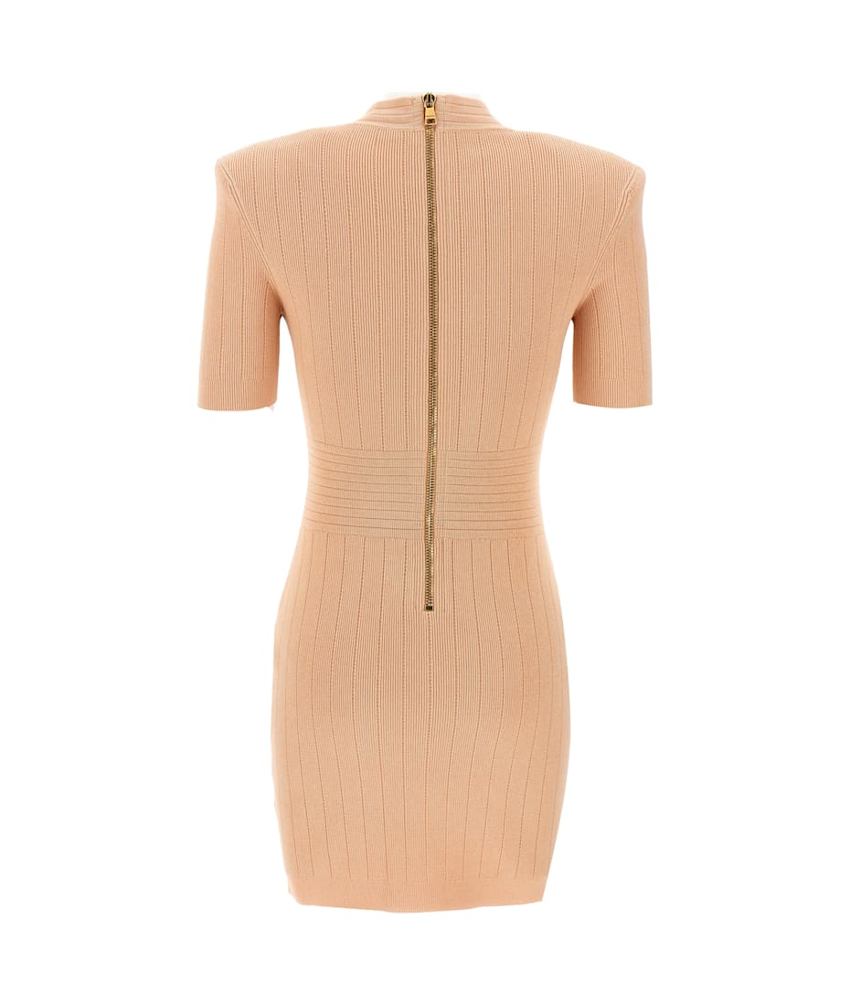 ワンピース BALMAIN SS25 'Chiocciola' dress (EF1R6045KB07 0LB) BALMAIN SS25 'Chiocciola' dress (EF1R6045KB07 0PA) (BALMAIN