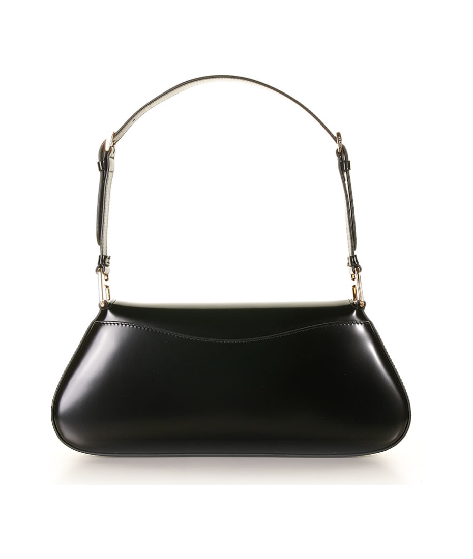 モダン♪◇Brushed Leather ミディアム バッグ◇PRADA Prada Brushed Leather Shoulder Bag With Logo | italist
