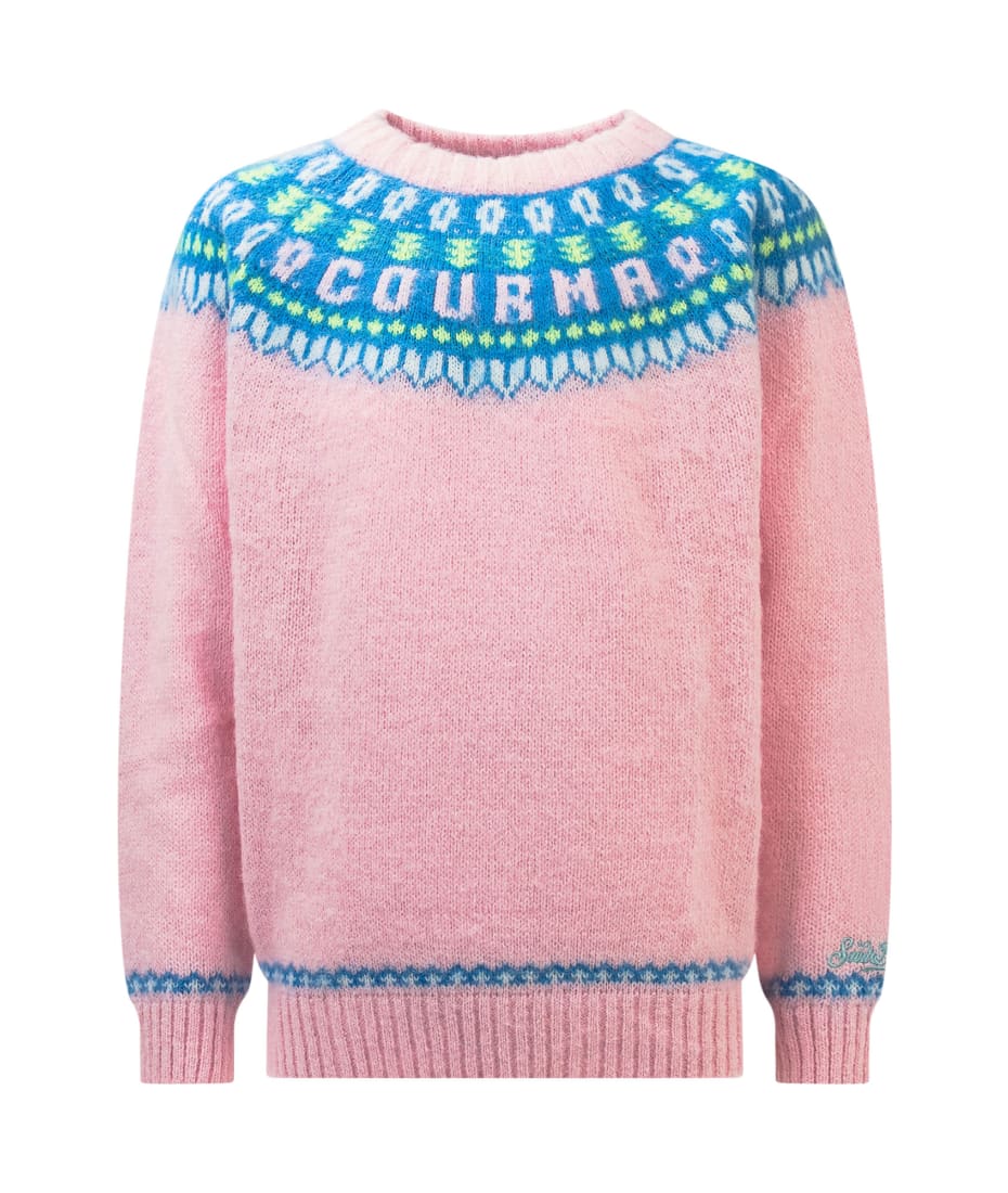 MC2 Saint Barth women's wool and cashmere blend sweater Fuchsia-Pink