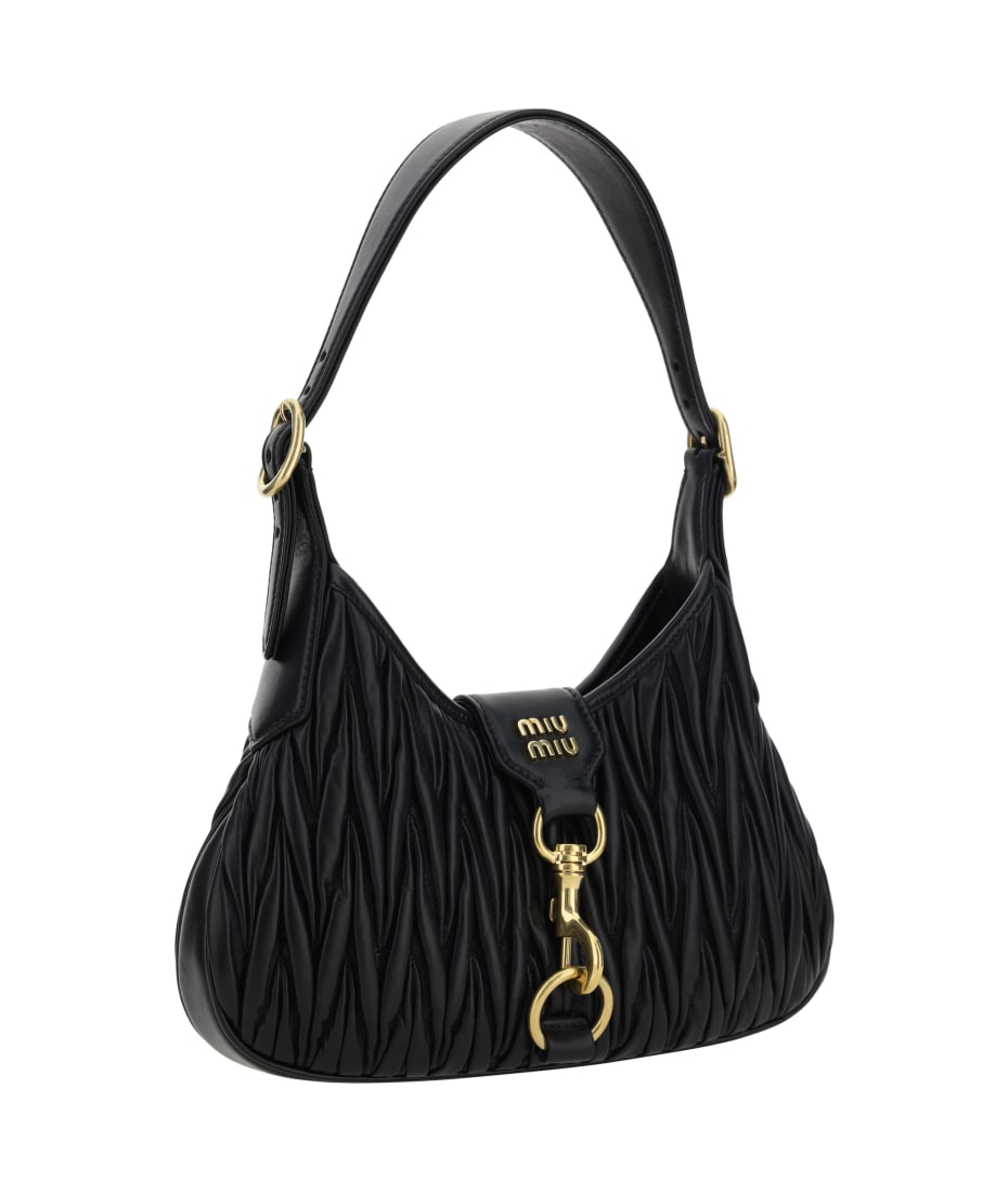 Miu Miu - Matelasse Leather Small Shoulder Bag Nero