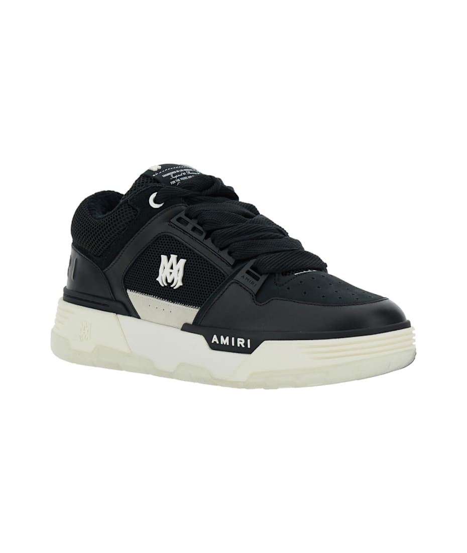 ◆ami9622◆ AMIRI Black Low Top Sneakers With Logo Patch On The Tongue