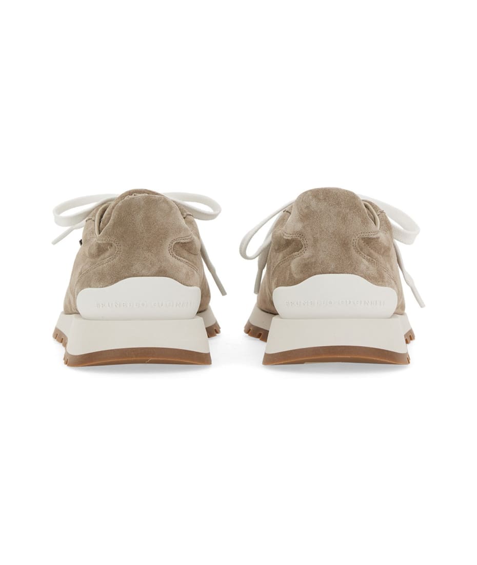 スニーカー BRUNELLO CUCINELLI SS25 SNEAKER (MZSFG2110 C5859) Brunello Cucinelli Grey/Sage Green Sneakers in Suede