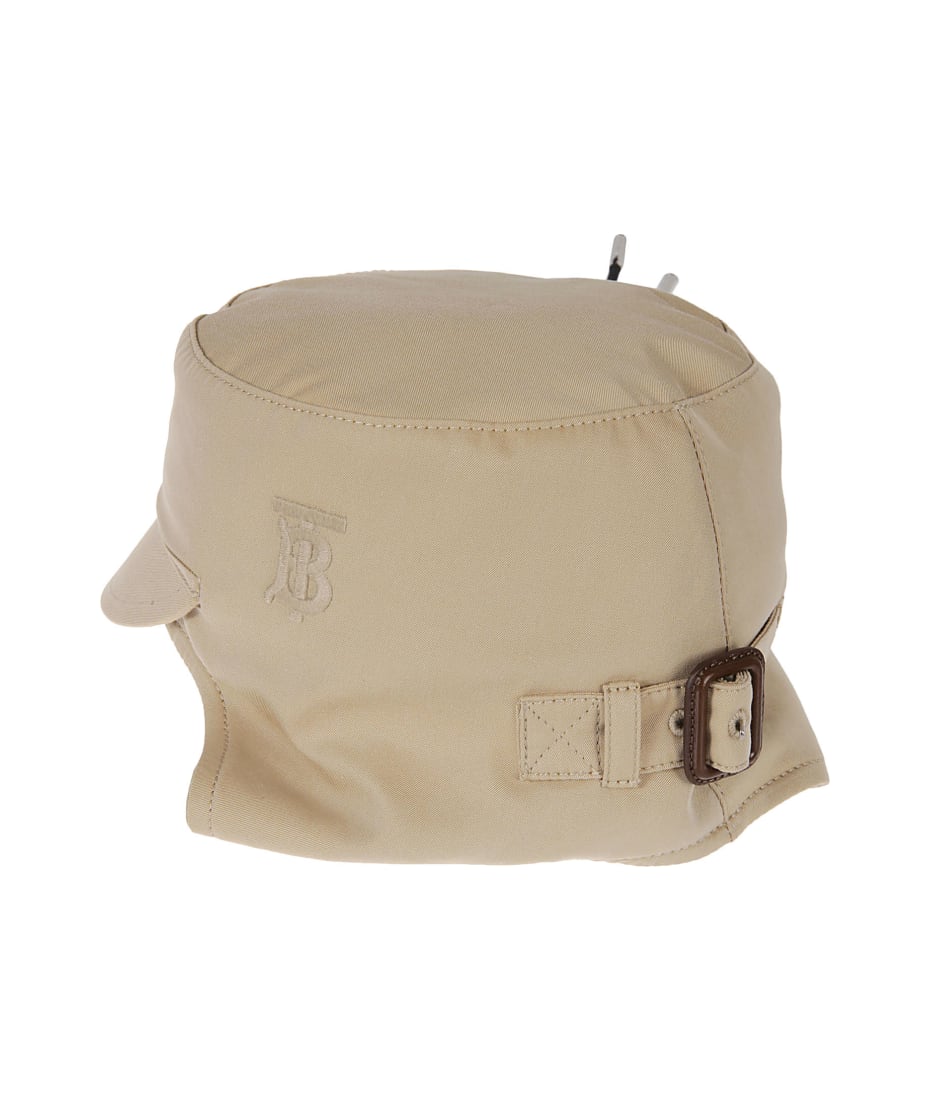 【送料&関税込】Burberry Cotton Gabardine Winter Cap - Unise Burberry Cotton Gabardine Winter Cap | italist
