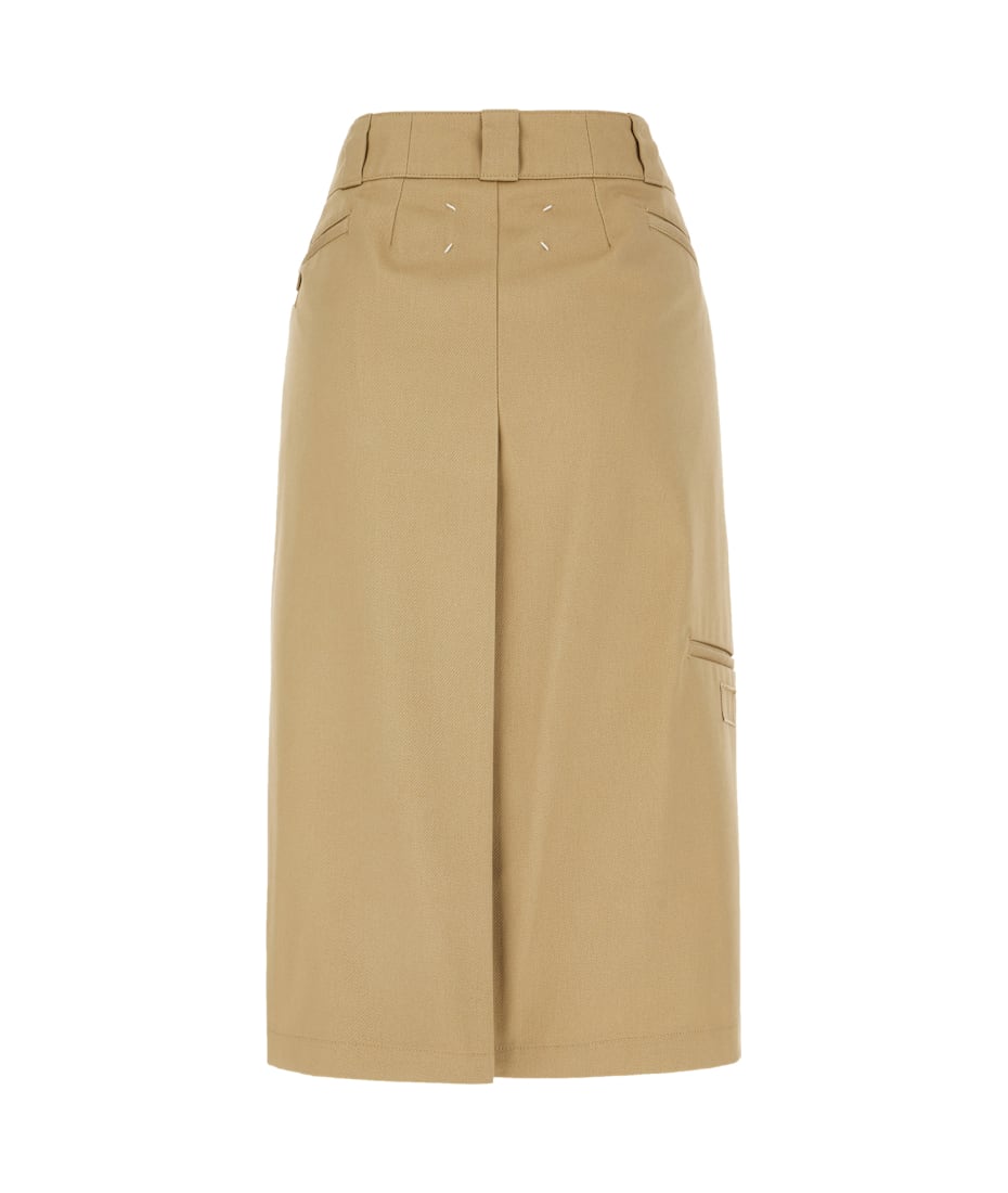 Maison Margiela Skater Chino Midi Skirt | italist