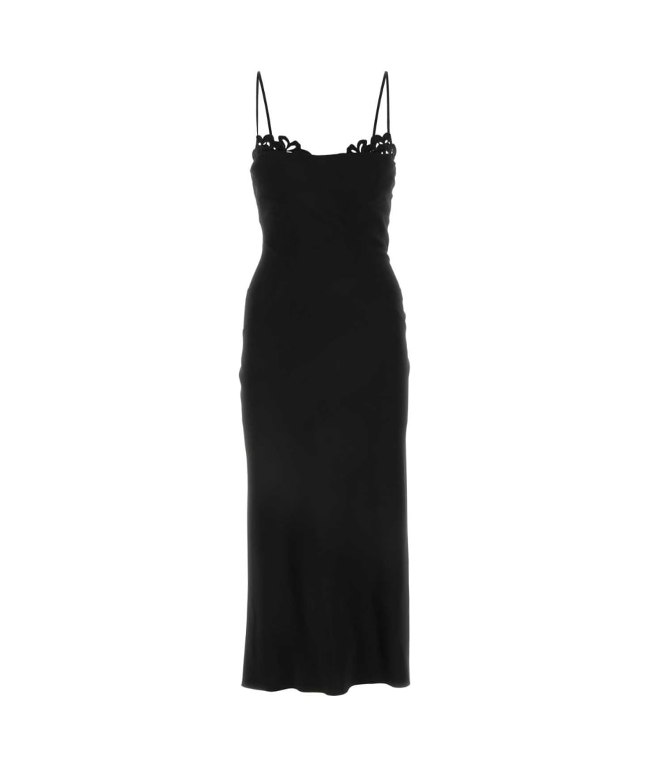 ワンピース ERMANNO SCERVINO Ermanno Scervino Polyester Dress Ermanno Scervino Black Stretch Polyester Dress | italist