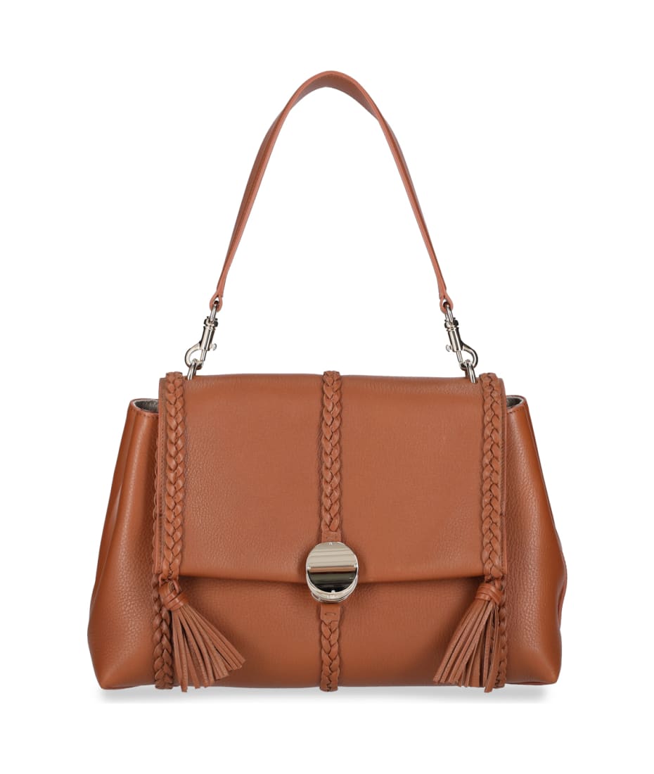 【関税&送料込】Chloe Caramel Leather Medium Penelope Handba Chloé Caramel Leather Medium Penelope Handbag | italist