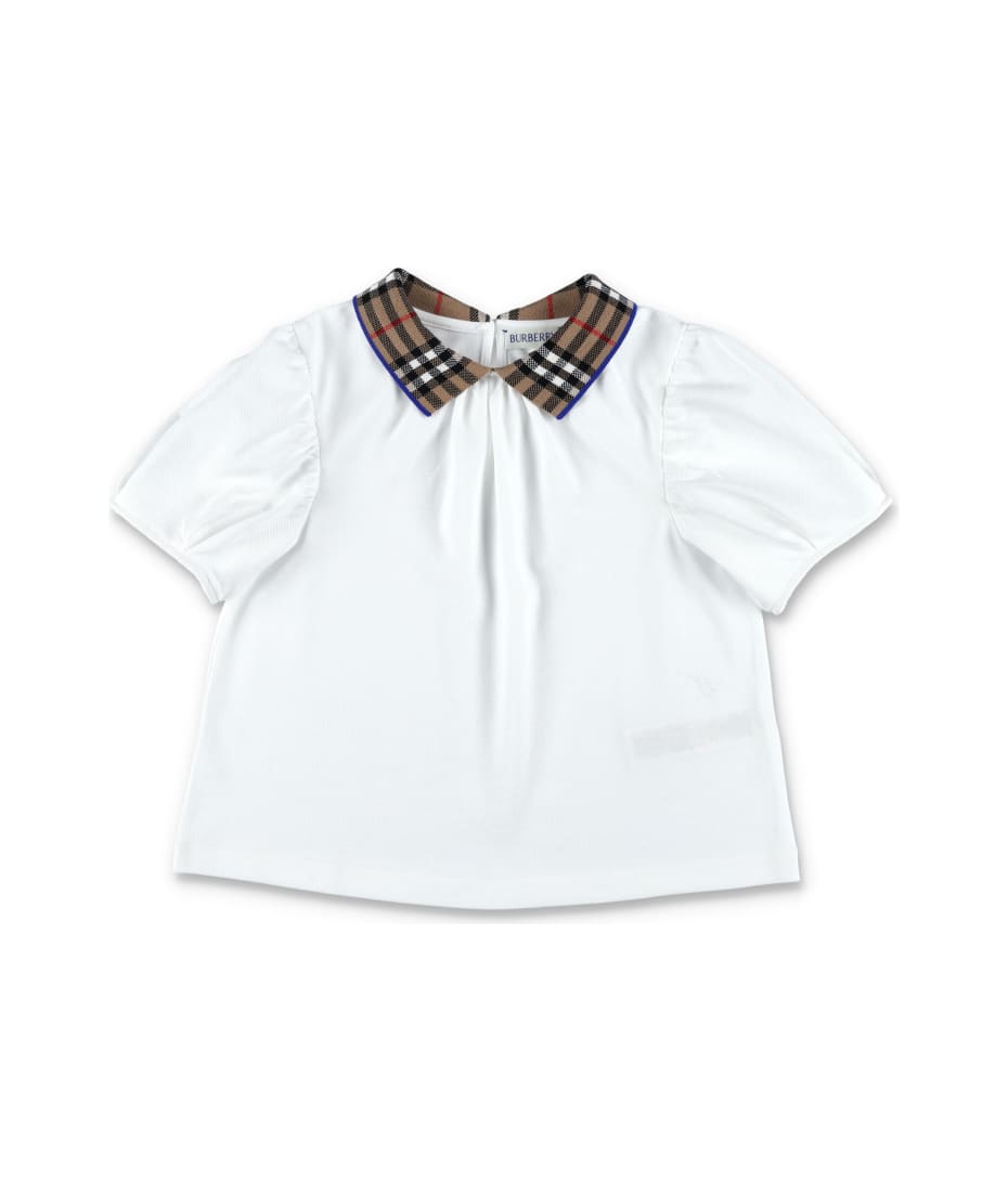 Burberry Check Collar Polo Shirt italist