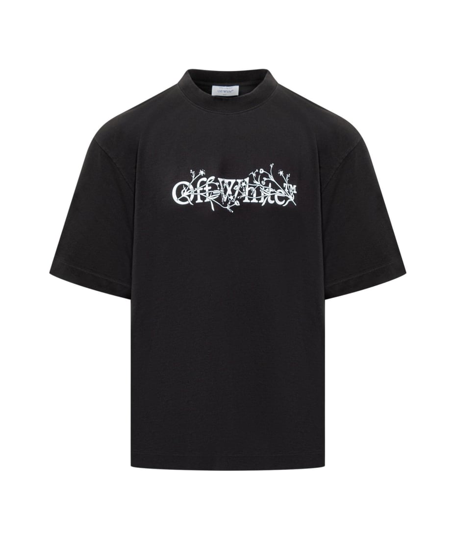 【関税込み】Off-White ホワイト Bookish Flower Skate Tシャツ White Bookish Flower Skate T-shirt by Off-White on Sale