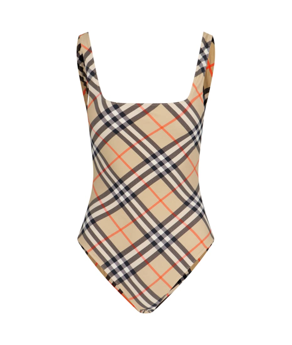 高い素材 Burberry italist | 'check' Swimsuit One-piece ワンピース