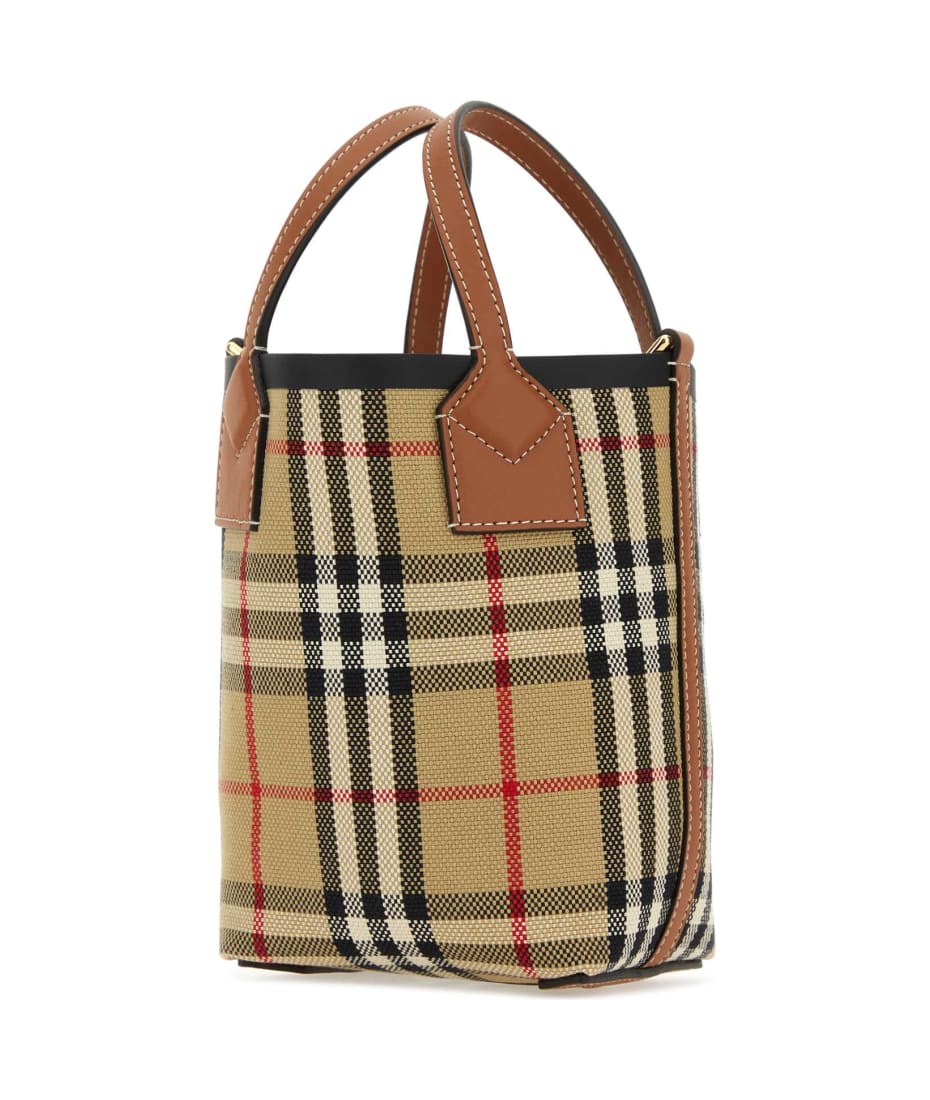 ショルダーバッグ・ポシェット BURBERRY EMBROIDERED FABRIC LONDON BUCKET BAG Burberry Embroidered Fabric London Bucket Bag | italist
