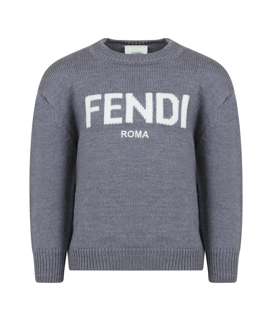 Fendi Kids long sleeve T-shirt White