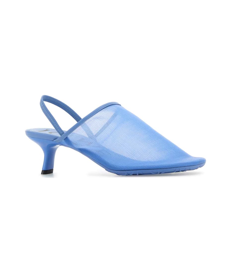 サンダル・ミュール LOEWE Cerulean blue mesh Petal pumps (LLSP379X01 SEABLUE) Loewe Cerulean Blue Mesh Petal Pumps | italist