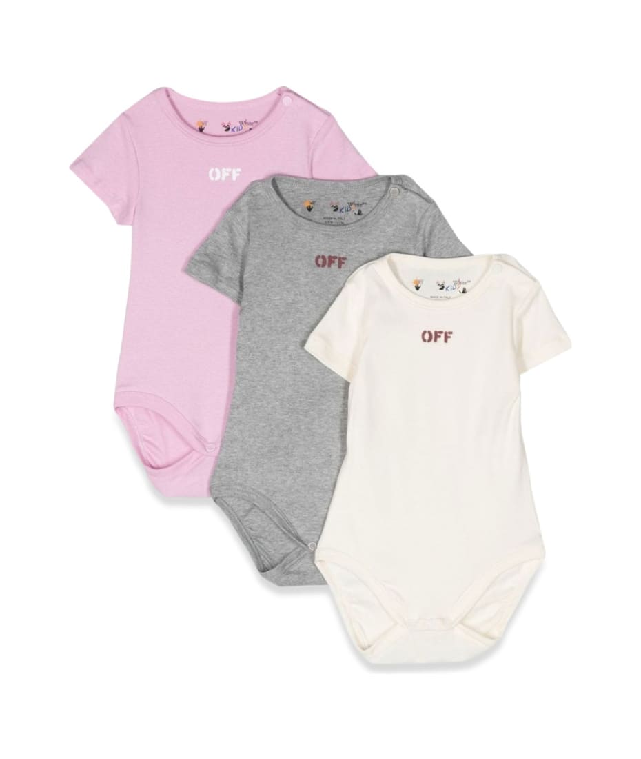 Off Stamp 3-Pack Body off-white ベビー