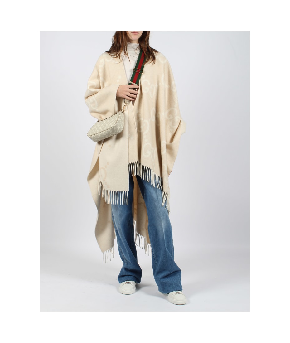 ジャケット GUCCI Reversible jumbo GG cashmere cape 774308_4GABX_9877_003_100_0000