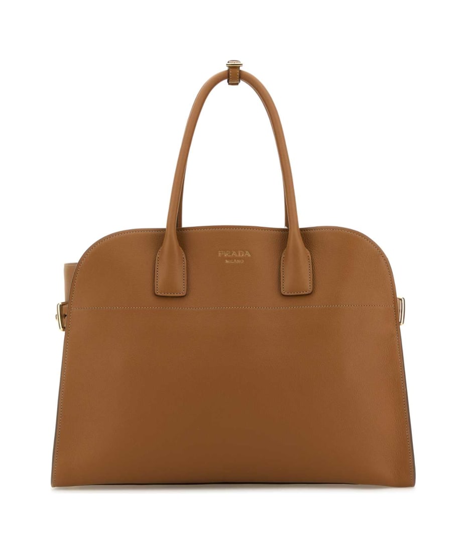 【関税&送料込】Prada Caramel Leather Shopping Bag Prada Caramel Leather Shopping Bag | italist
