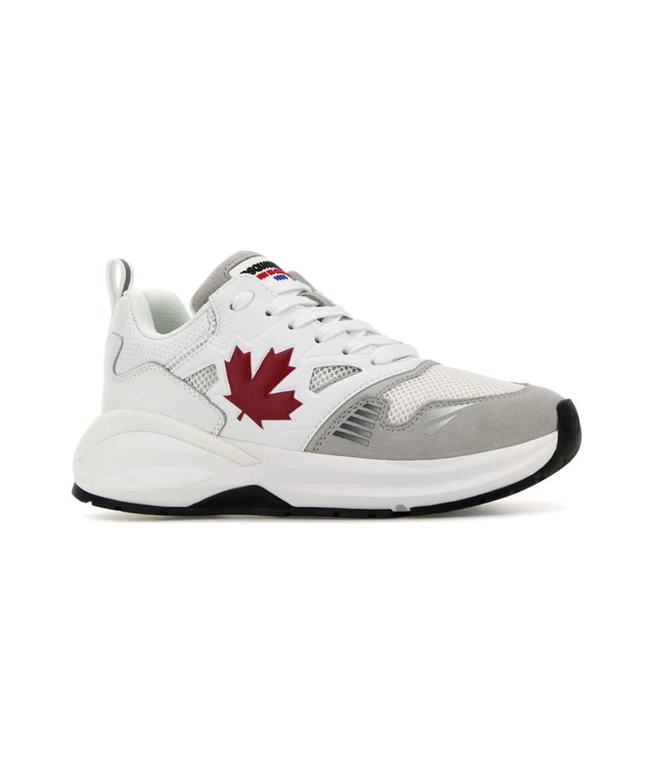 ディースクエアード スニーカー ホワイト SNW0332 Dash Dsquared2 Two-tone Dash Sneakers | italist