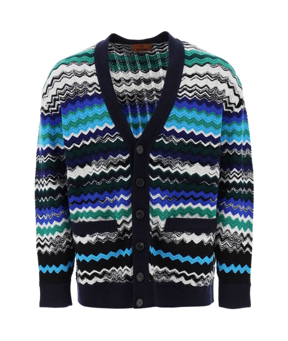 Missoni Zig Zag Wool Cardigan | italist