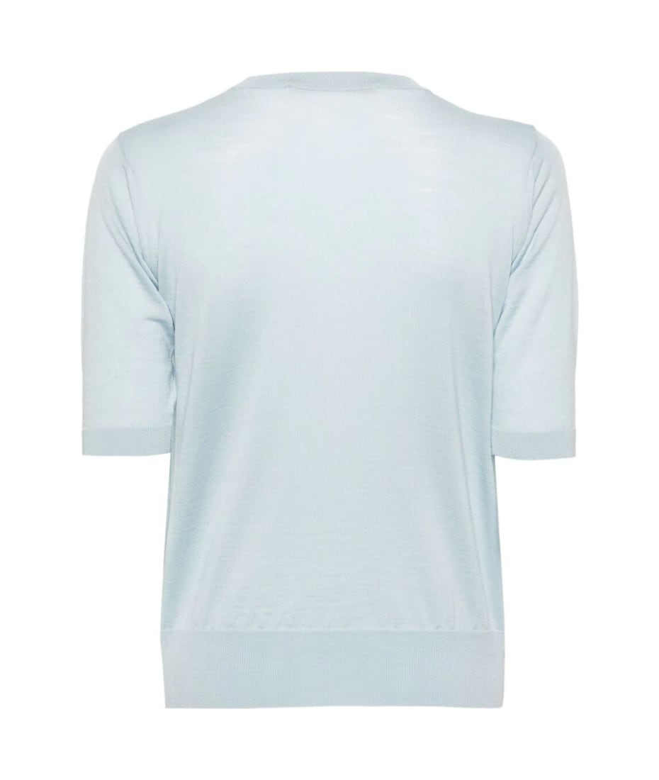 Nuur Short Sleeve Pullover With Pocket - Light Blue