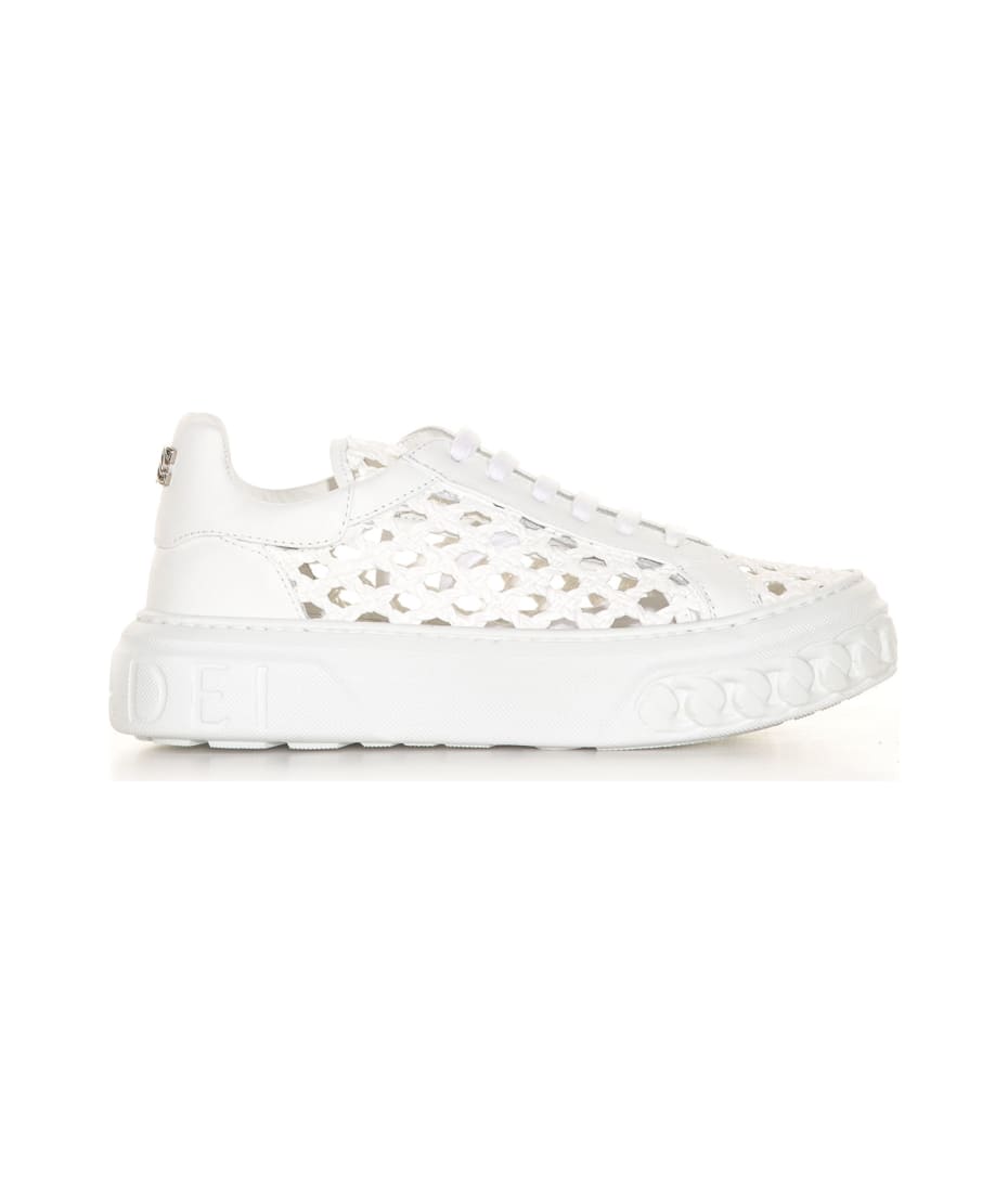Casadei Sneaker In Perforated Woven | italist, ALWAYS LIKE A SALE