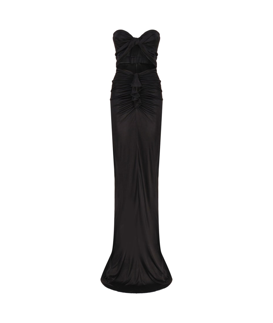 Saint Laurent Cut-out Bustier Dress In Jersey | italist, ALWAYS LIKE A SALE