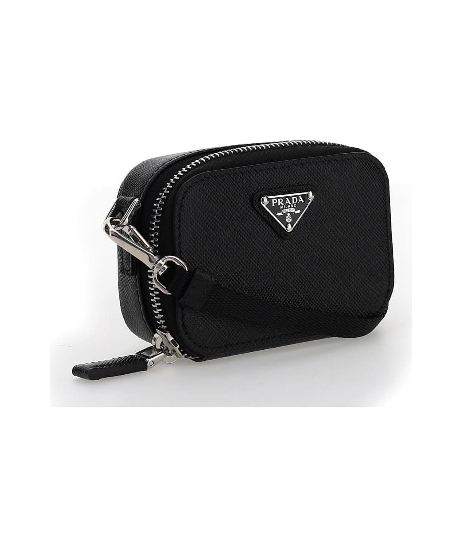【関税&送料込み】Prada Key Tag Prada Pouch Keychain | italist