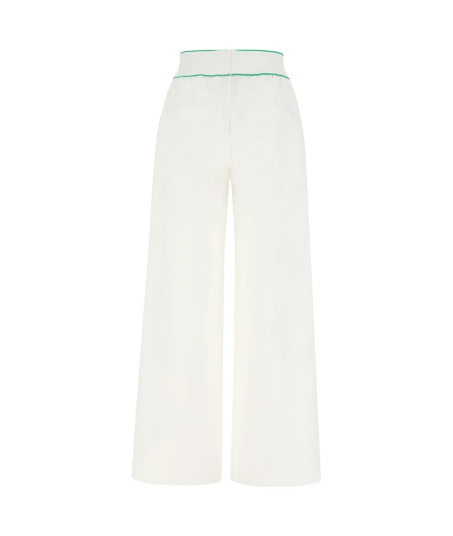 【送料&関税込】Bottega Veneta White Cotton Wide-leg Pant Bottega Veneta White Cotton Wide-leg Pant | italist, ALWAYS