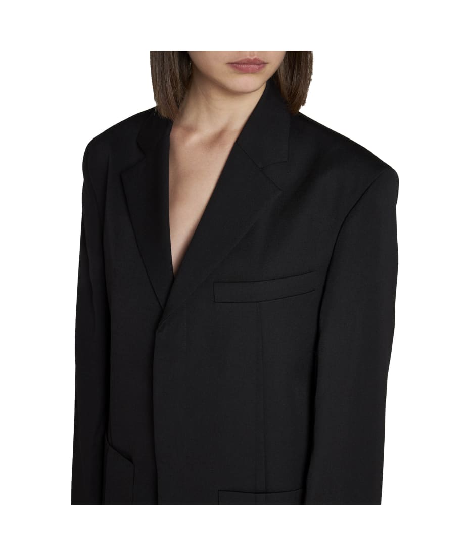 アウターその他 JACQUEMUS Woman Blazer Black 213JA1011333 990 The Man's jacket by JACQUEMUS | Official website