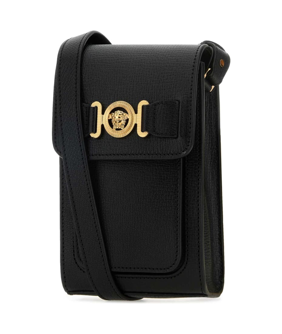 ショルダーバッグ VERSACE BLACK LEATHER MEDUSA BIGGIE CROSSBODY BAG Versace Black Leather Medusa Biggie Crossbody Bag | italist
