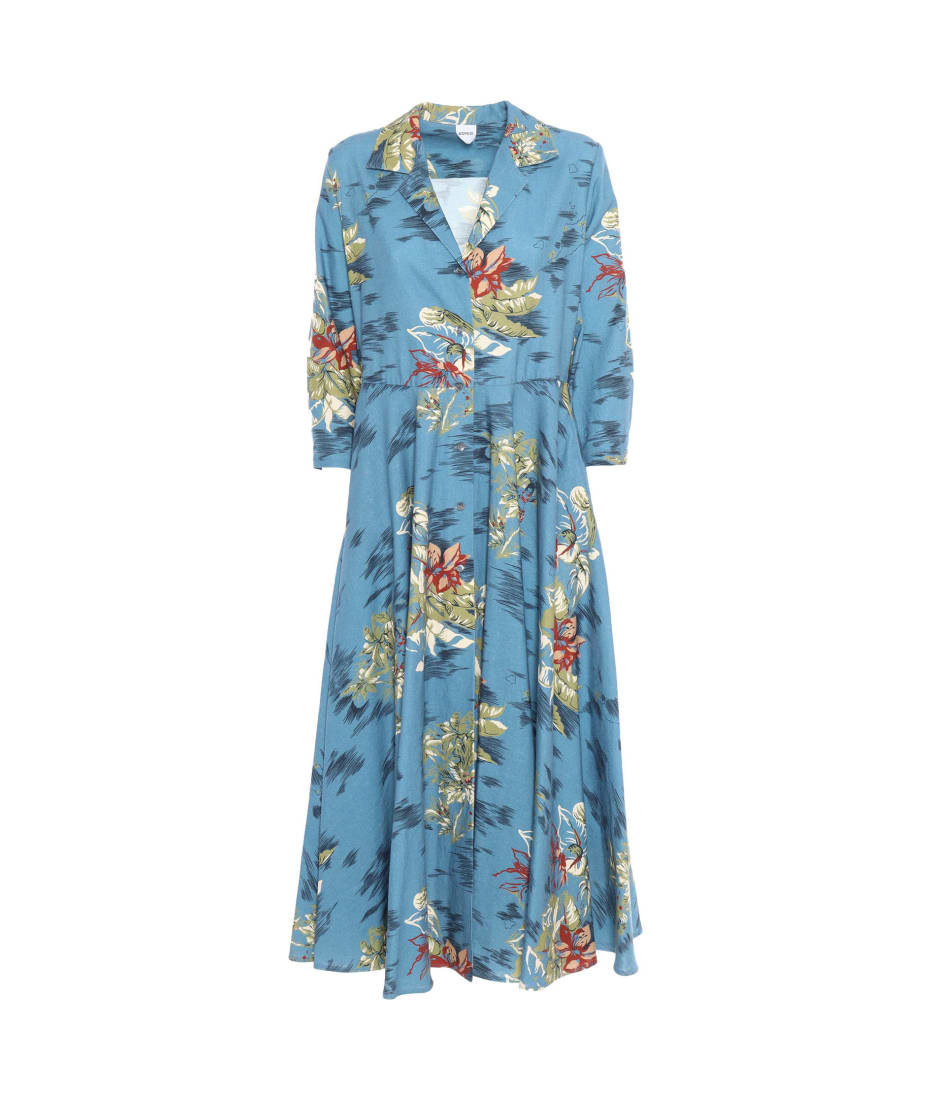 Aspesi Floral Blue Dress | italist