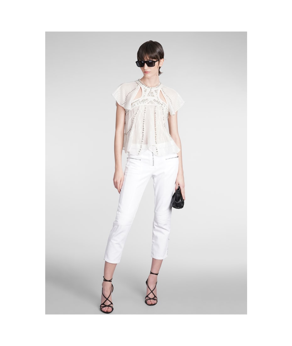 Isabel Marant Orna Topwear In White Cotton | italist, ALWAYS