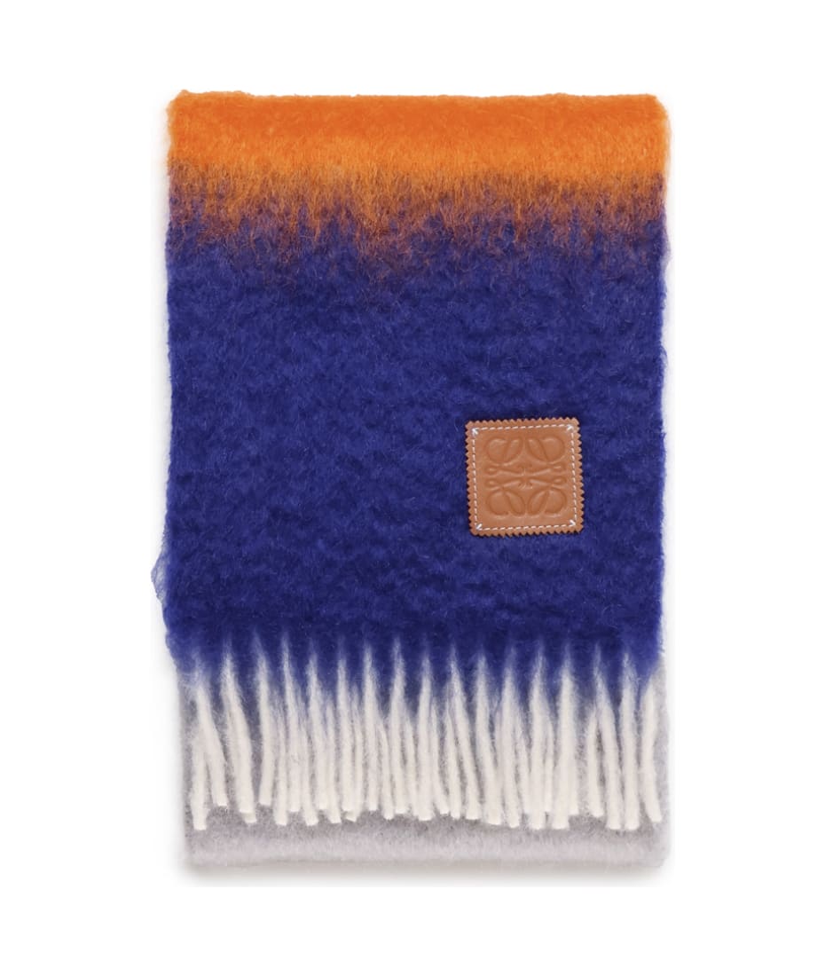 Loewe Wool And Mohair Striped Scarf | italist