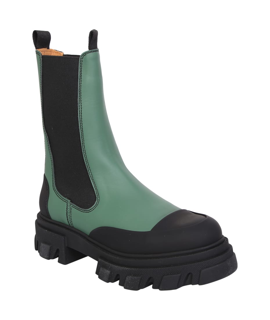 Ganni Leather Chelsea Boots | italist