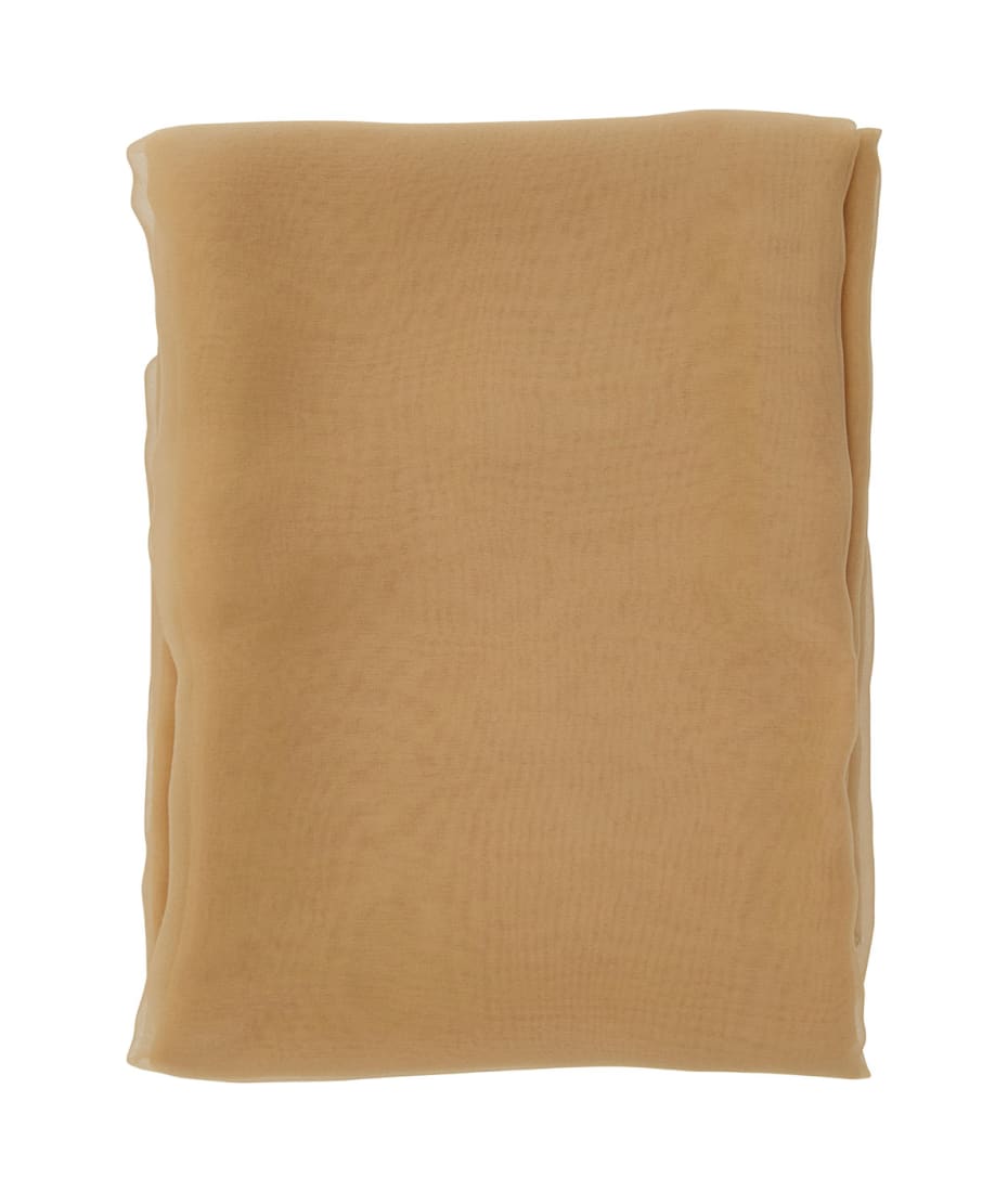 Beige Stole In Silk Woman