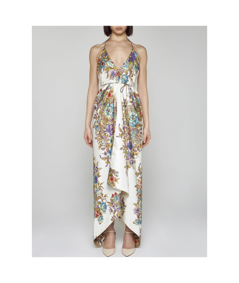 Etro Asymmetrical Dress With Bouquet Print | italist, ALWAYS LIKE A SALE