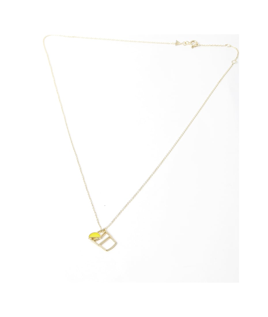 【ALIITA】Tequila 9kt yellow gold necklace enamel 関税送料込 Aliita Tequila Necklace | italist