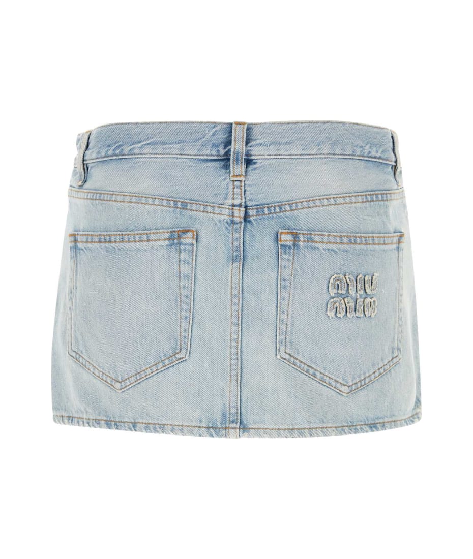 Miu Miu Denim Mini Skirt | italist