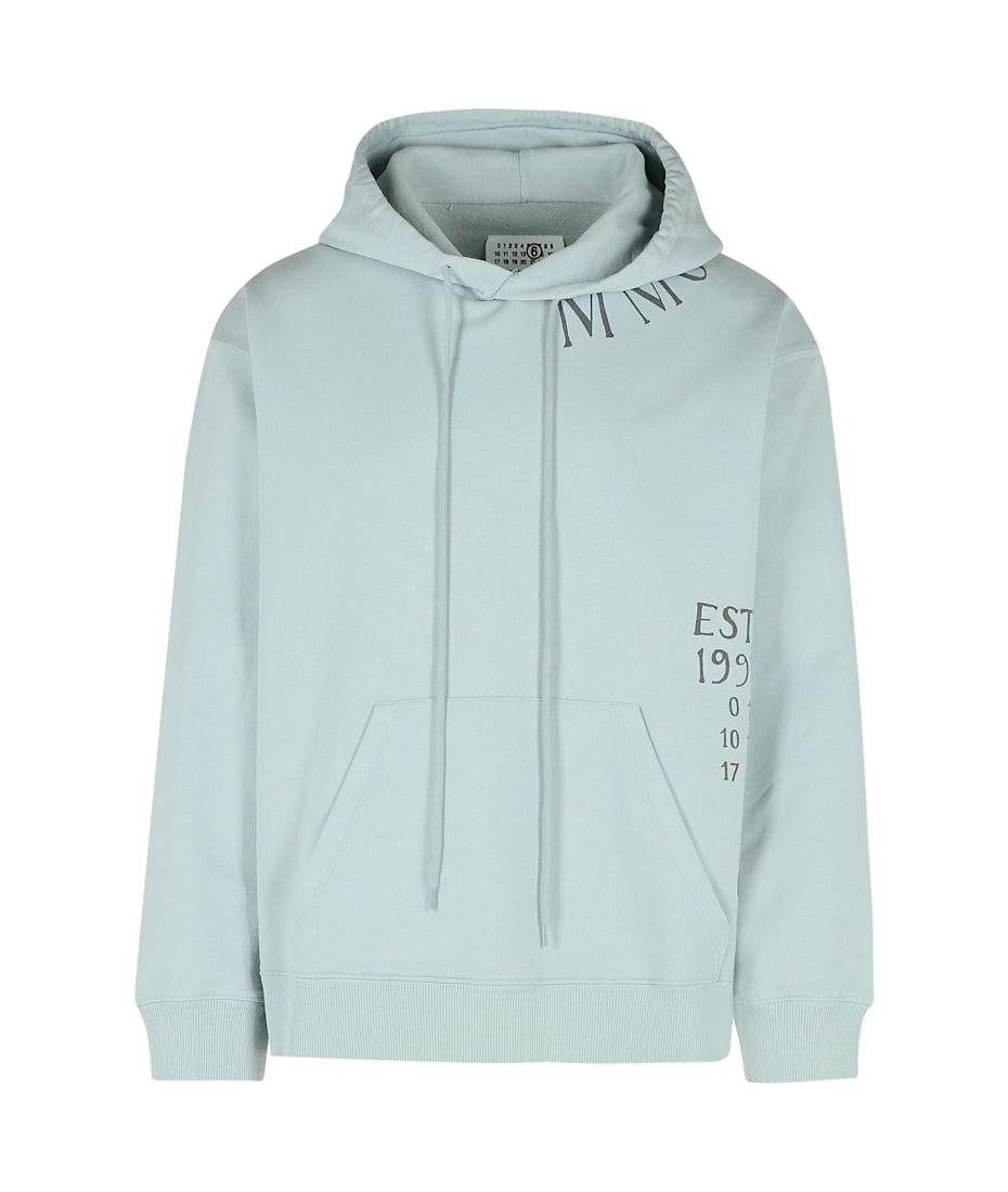 パーカー・フーディ Mm6 By Maison Margiela Light Blue Cotton Sweatshirt MM6 Maison Margiela Light Blue Cotton Sweatshirt | italist
