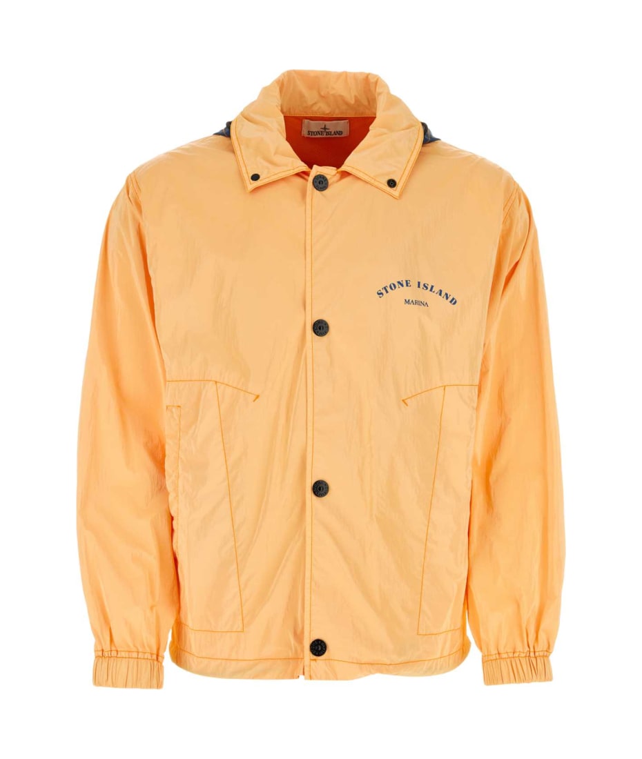 Stone Island Light Orange Nylon Ripstop Jacket | italist, ALWAYS