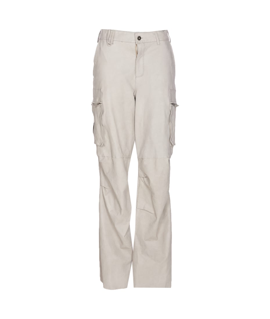 Salvatore Santoro Leather Cargo Pants | italist