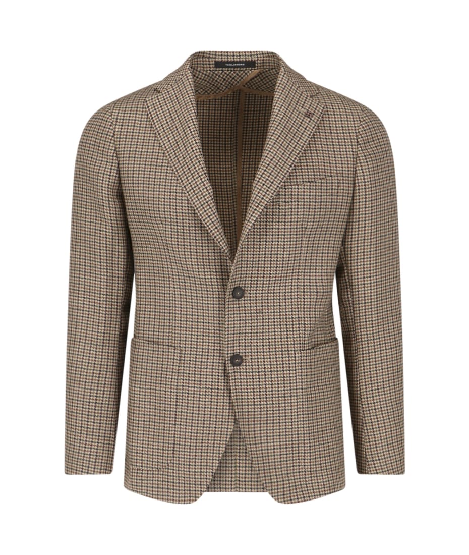 ジャケット・アウター Tagliatore HoundsTooth Tweed ChesterCoat Tagliatore HoundsTooth Tweed ChesterCoat （Tagliatore