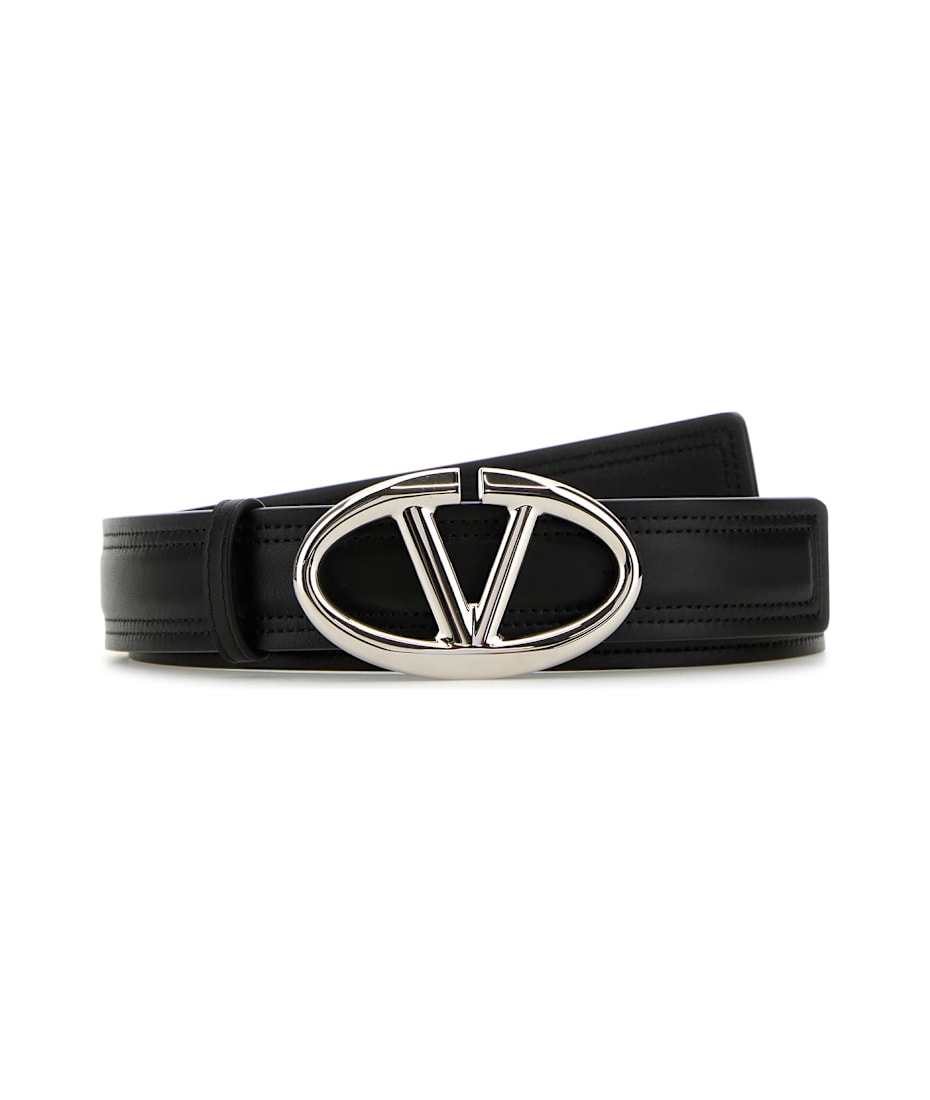 ベルト VALENTINO GARAVANI Black Leather Reversible Belt Valentino Garavani Black Leather Reversible Belt | italist