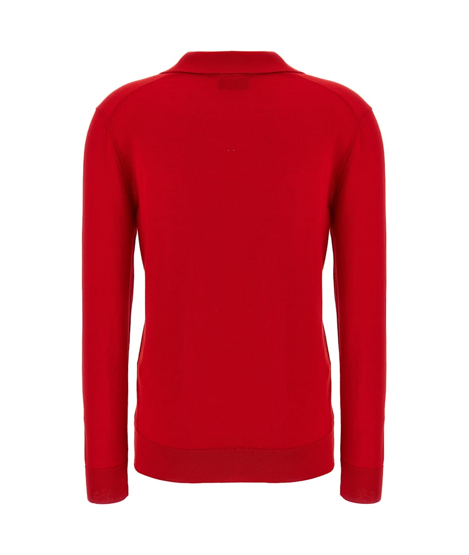 Tシャツ・カットソー Brioni Cashmere And Silk Polo Shirt Brioni Men's Cashmere and Silk Long-Sleeve Polo Shirt