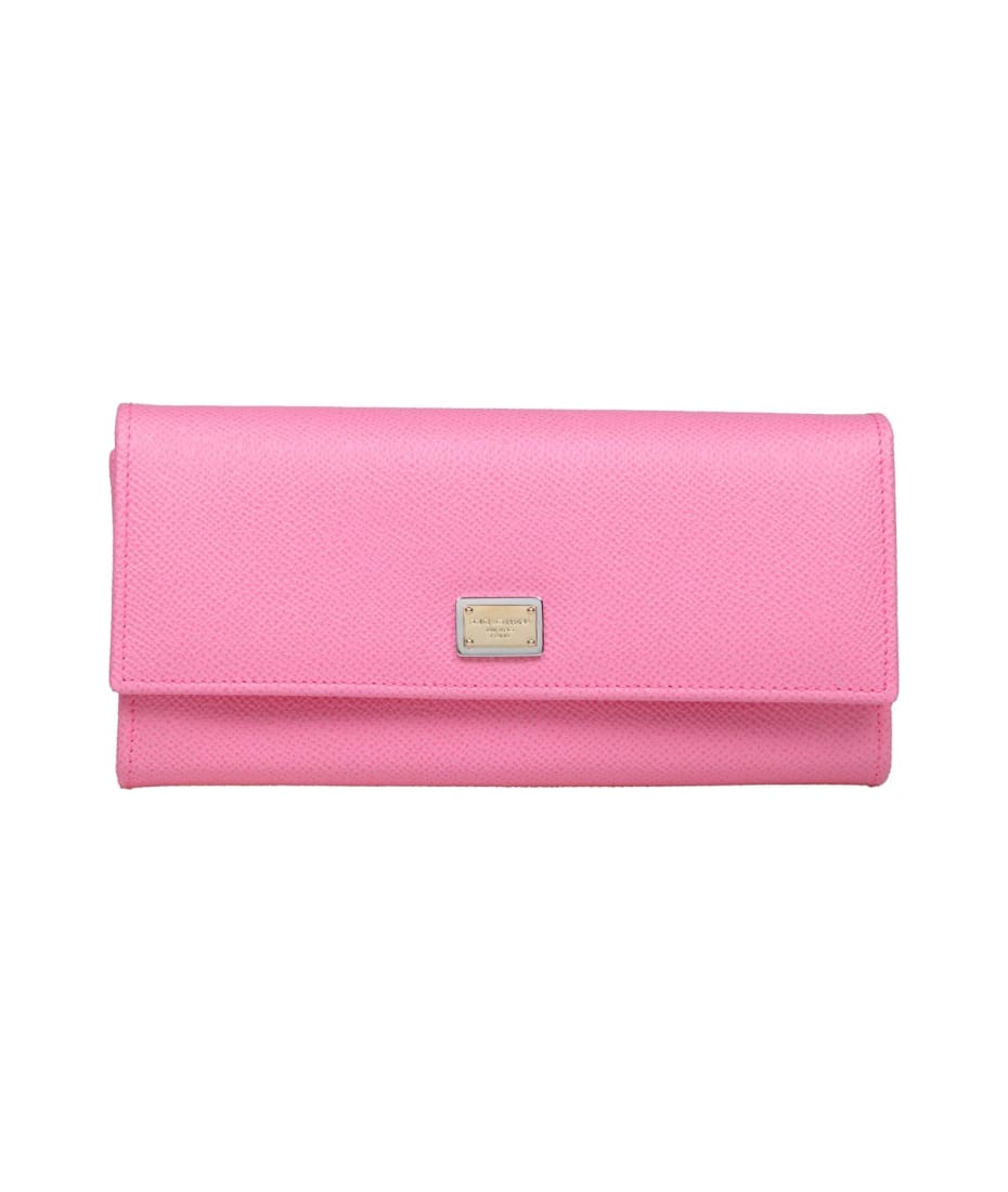 Dolce&Gabbana Cyclamen small Dauphine wallet