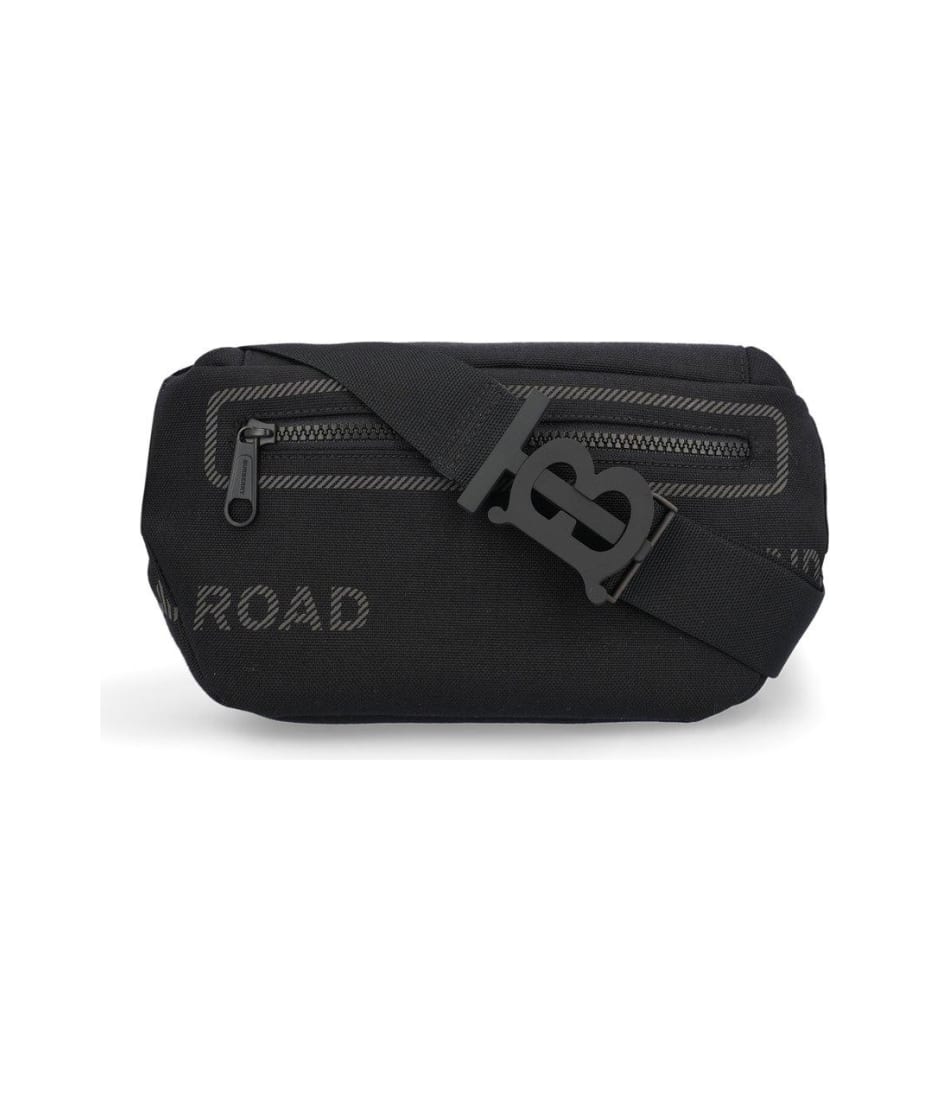 Burberry Logo Printed Zipped Belt Bag | italist