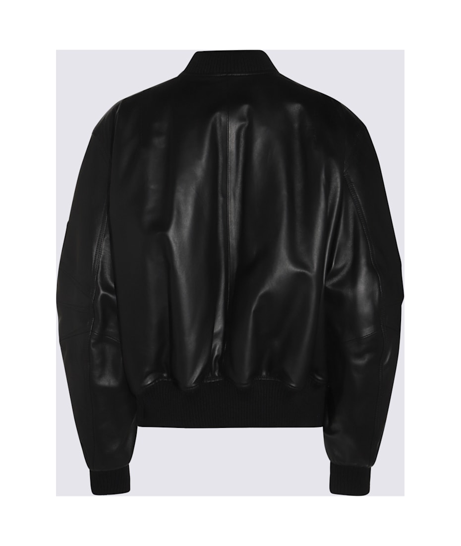 【THE ATTICO】LEATHER JACKET The Attico Oversized leather bomber jacket The Attico