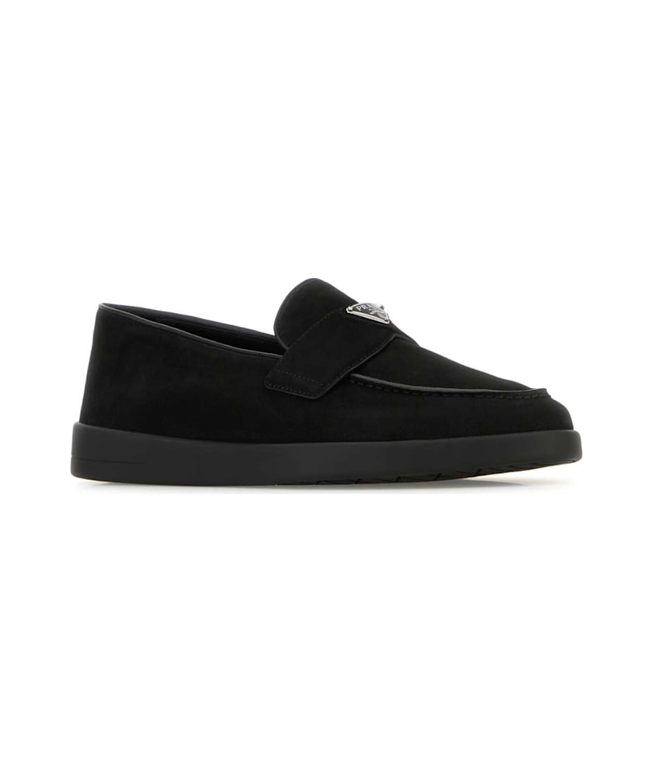 PRADA ブーティ Prada Black Suede Loafers | italist
