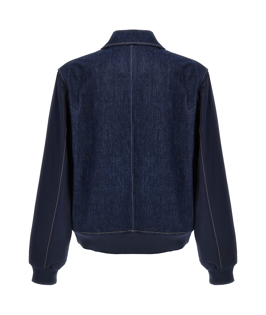 Wales Bonner 'the Echo Denim Varsity' Jacket | italist