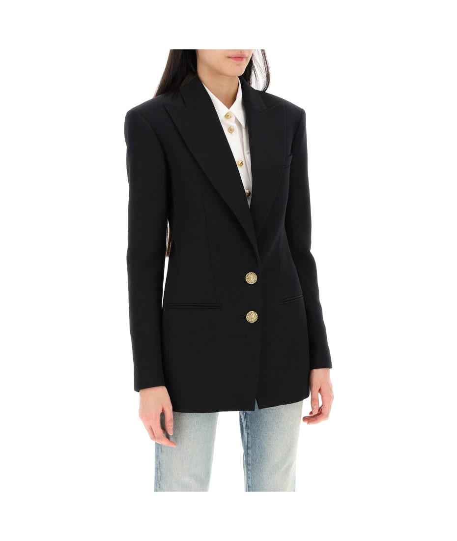ジャケット BALMAIN SS24 SINGLE-BREASTED JACKET (CF1SE055_WC090PA) Balmain Fitted Single-breasted Blazer | italist