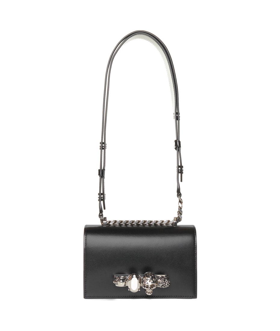 Alexander McQueen Mini Biker Jeweled Shoulder Bag | italist