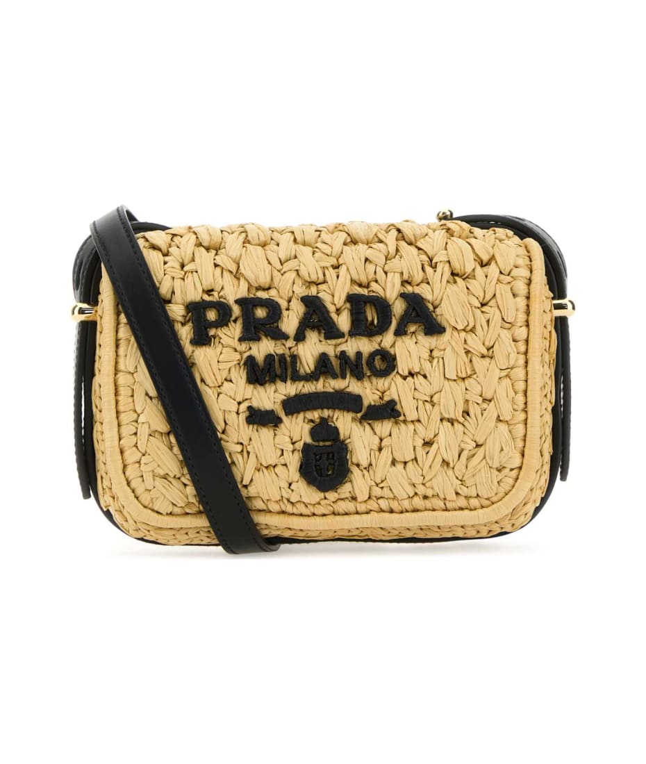 【関税&送料込】Prada Black Raffia Crossbody Bag Prada Re-edition 2005 Raffia Bag | Saks Fifth Avenue
